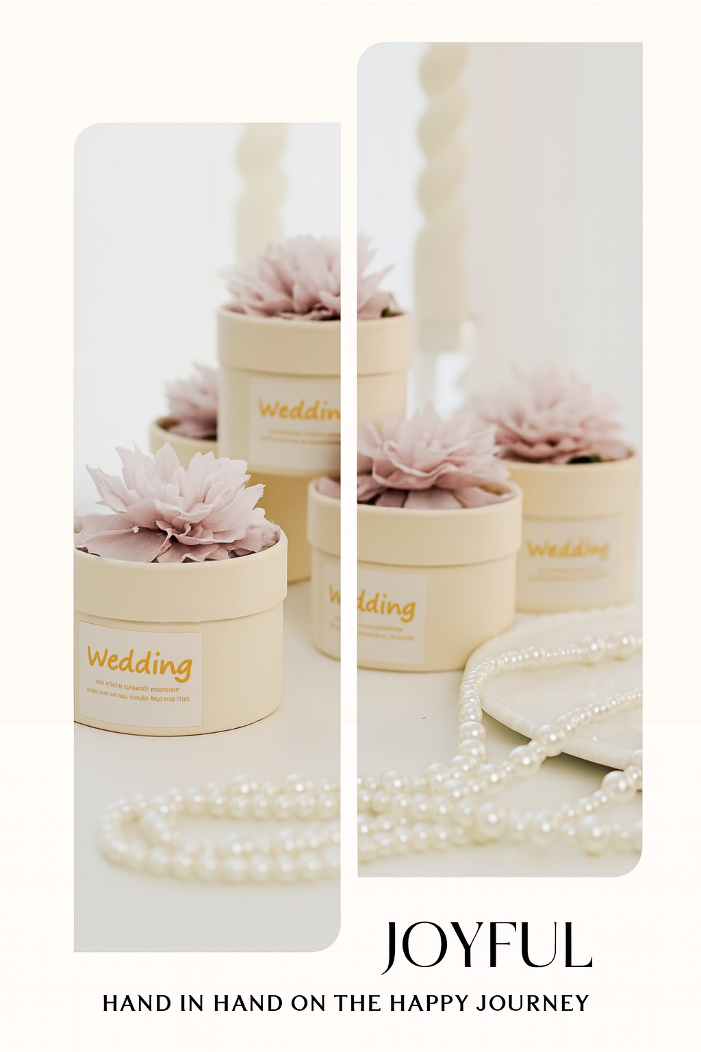 Floral Cylindrical Candy Gift Boxes – Wedding & Party Favor Packaging (10/20/30pcs)