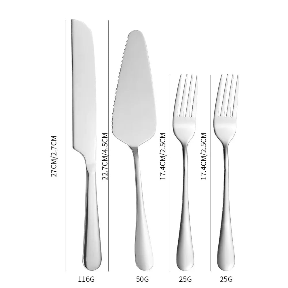 Personalized Wedding Cake Cutting Set – Custom Engraved Knife, Shovel & Fork Gift for Weddings, Anniversaries & Bridal Showers