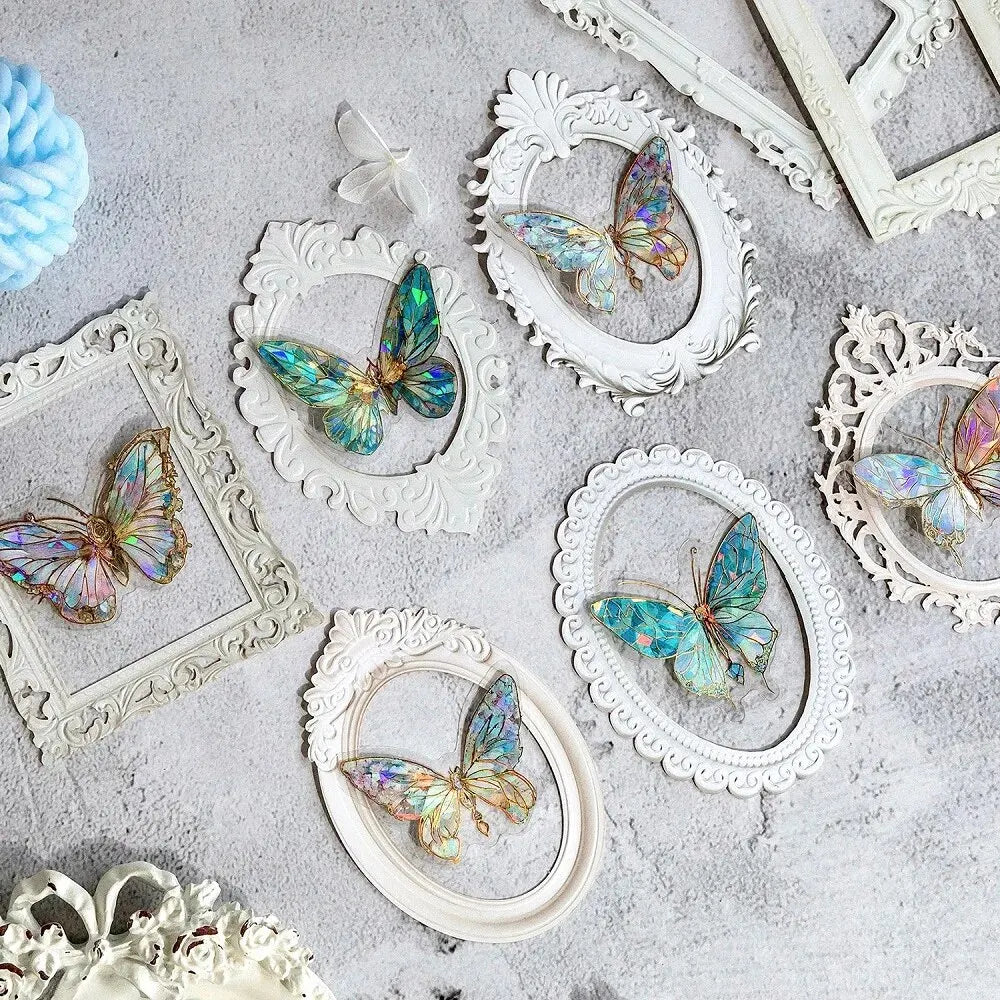 European Vintage Frame Cardstock Set – Retro DIY Paper Craft Collection