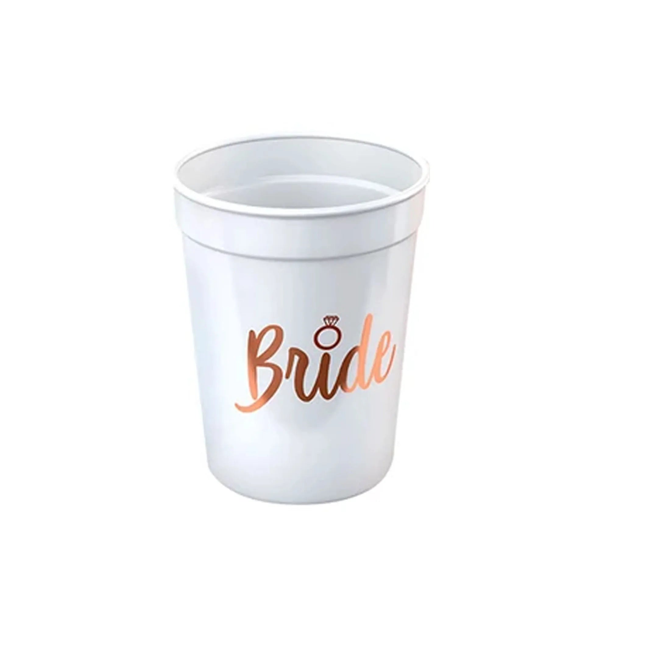 Team Bride & Bride Plastic Cups – Bachelorette Party & Bridal Shower Drinkware Set