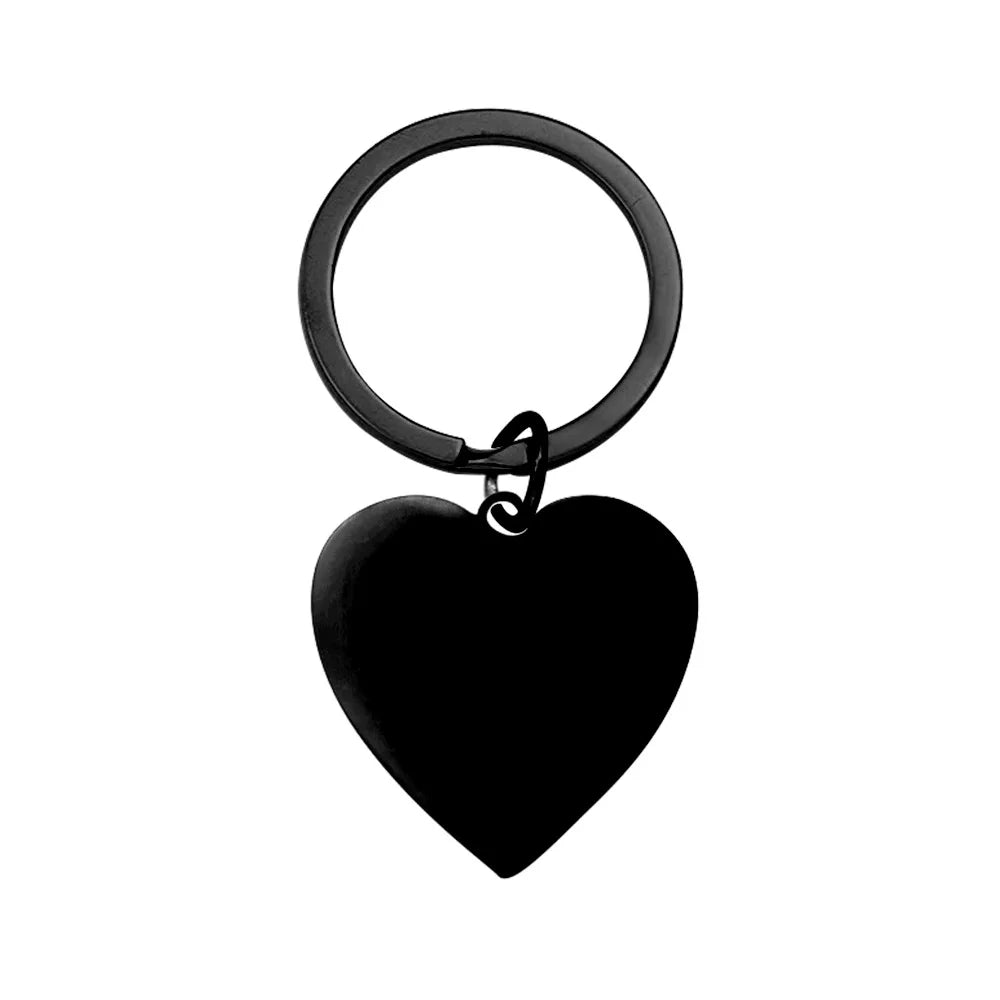 Free Personalized Custom Metal Keychain Stainless Steel Keyring Engraved Name Keychain