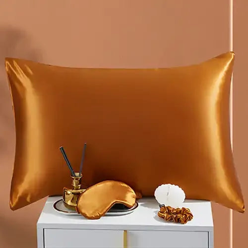 Luxury 100% Mulberry Silk Pillowcase – 19 Momme, Hidden Zipper, Both Sides Real Silk, Queen & King Sizes