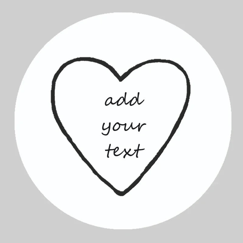 Custom Floral Frame Design Stickers – Personalized Round Labels for Weddings, Gifts & Packaging (100pcs)