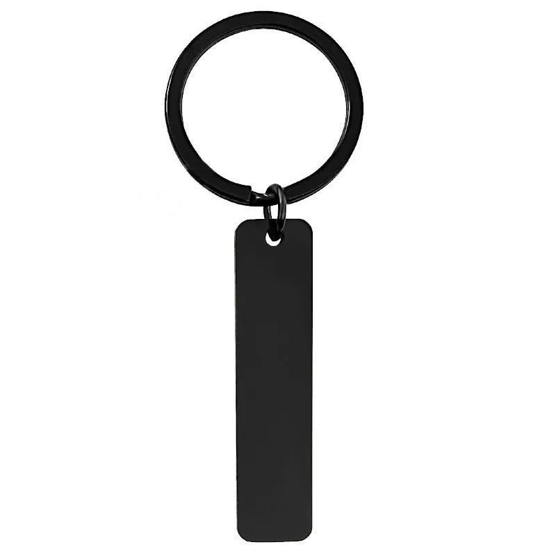 Free Personalized Custom Metal Keychain Stainless Steel Keyring Engraved Name Keychain