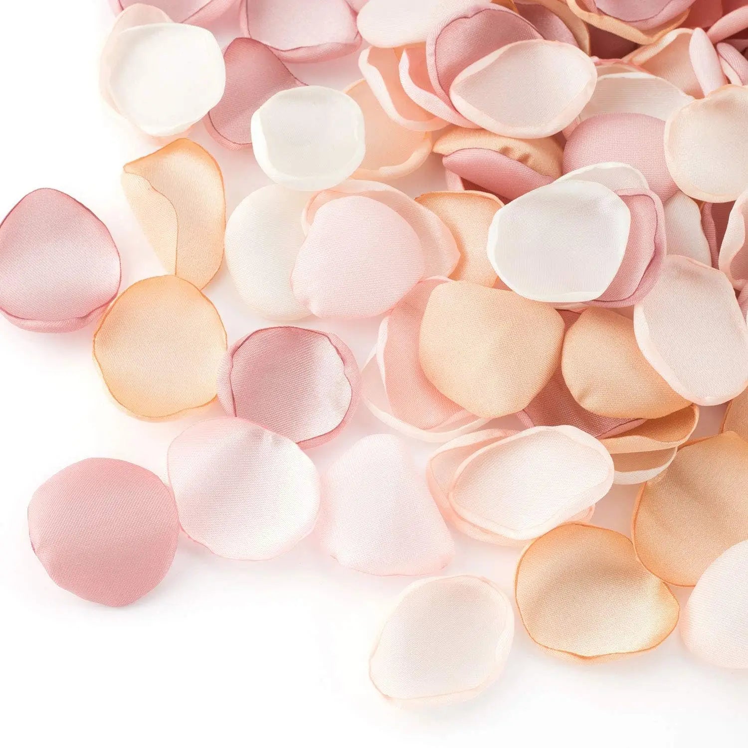 100pcs Mixed Silk Rose Petals – Satin Wedding Table Decor for Romantic Celebrations
