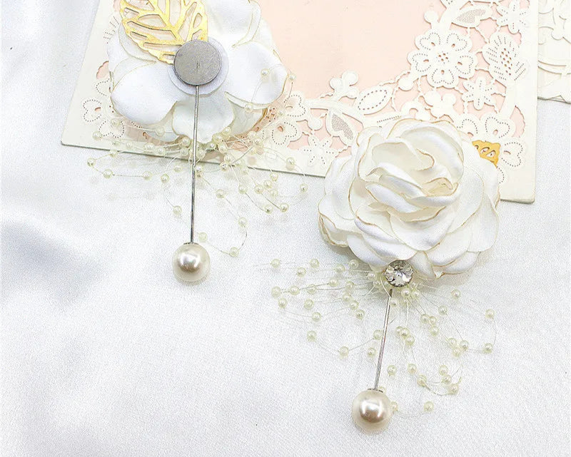Elegant Rose Wrist Corsage & Boutonniere – Perfect for Weddings, Proms & Formal Events