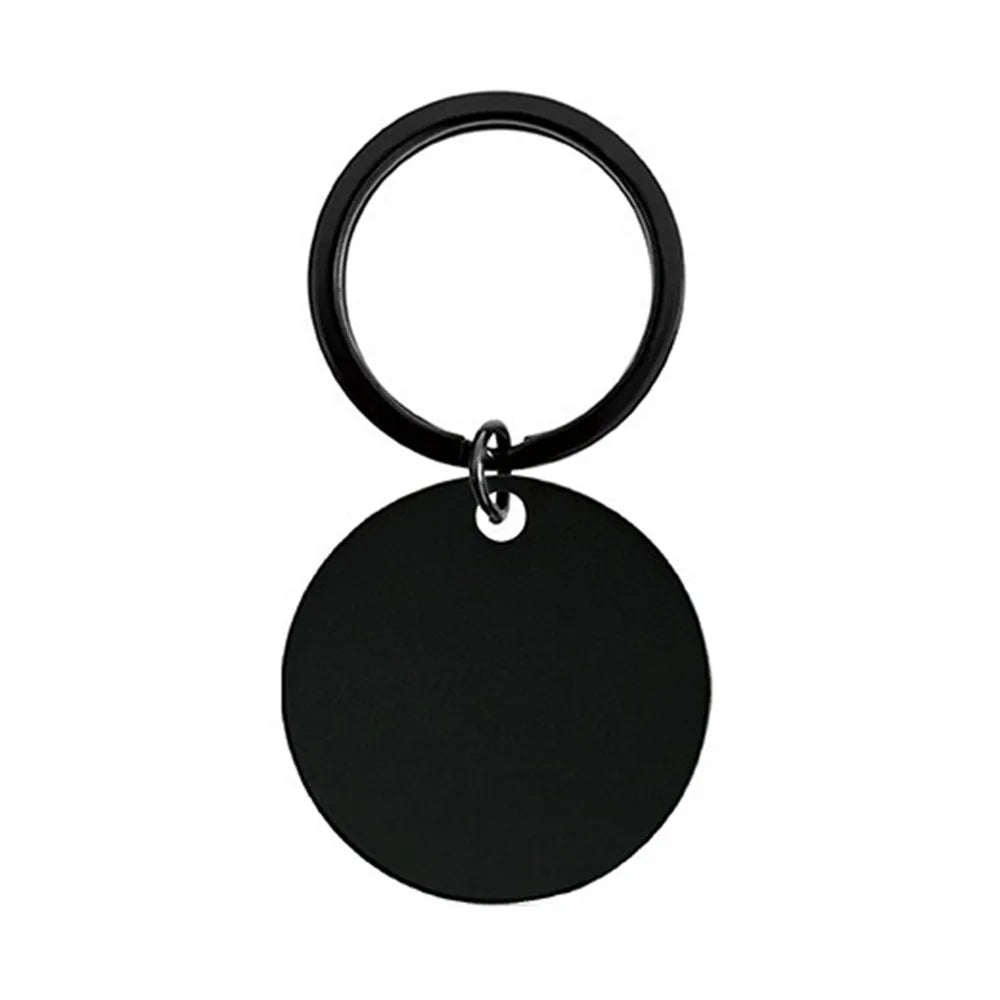 Free Personalized Custom Metal Keychain Stainless Steel Keyring Engraved Name Keychain