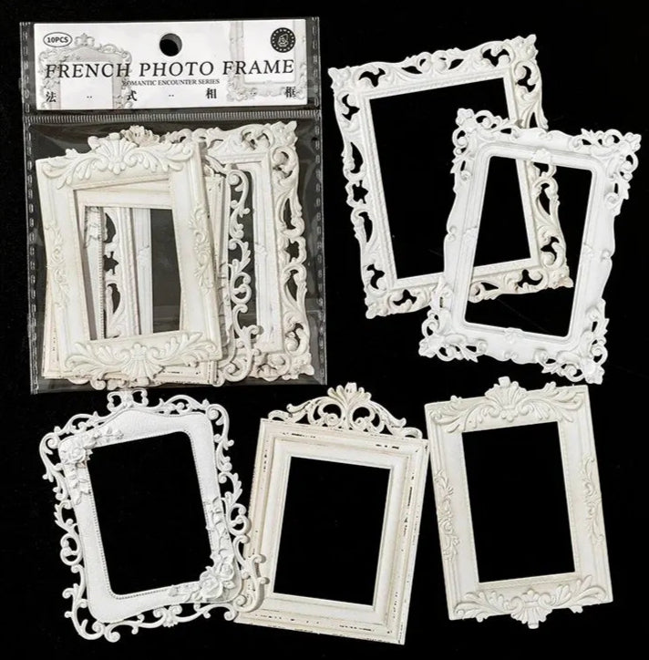 European Vintage Frame Cardstock Set – Retro DIY Paper Craft Collection