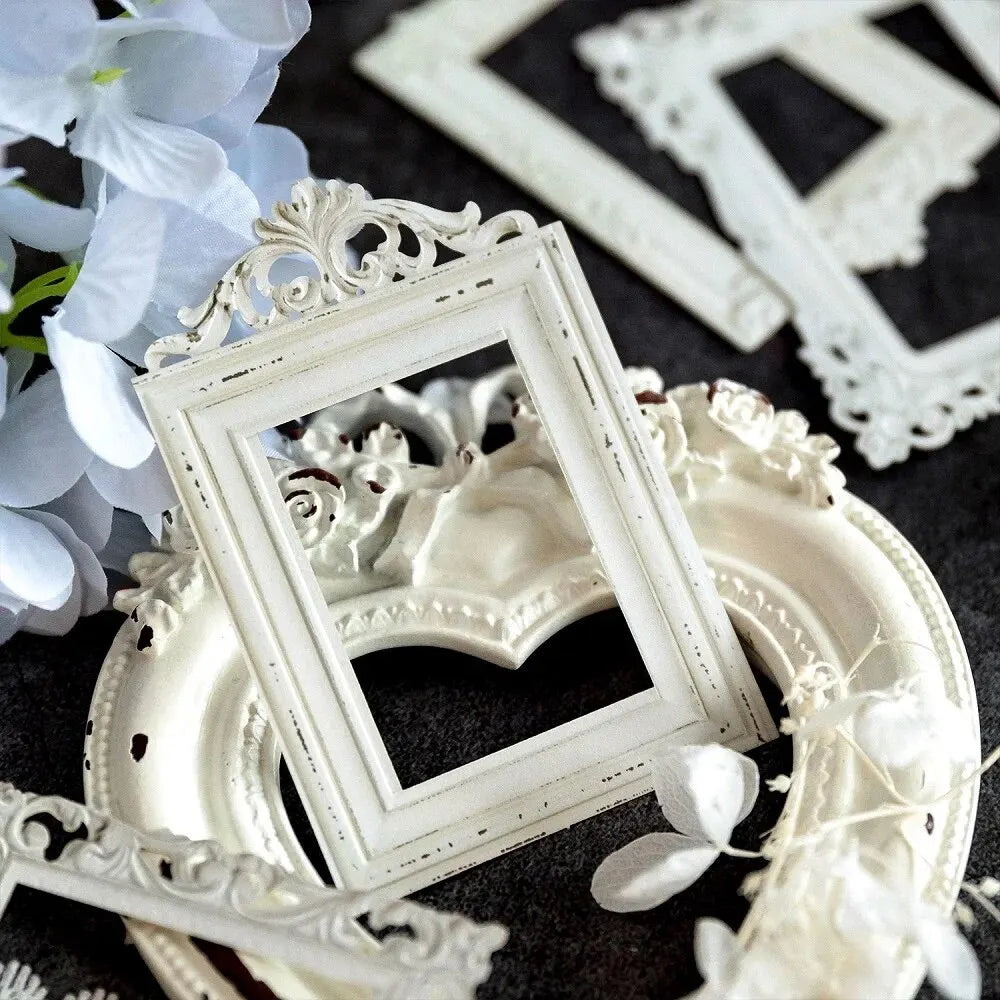 European Vintage Frame Cardstock Set – Retro DIY Paper Craft Collection