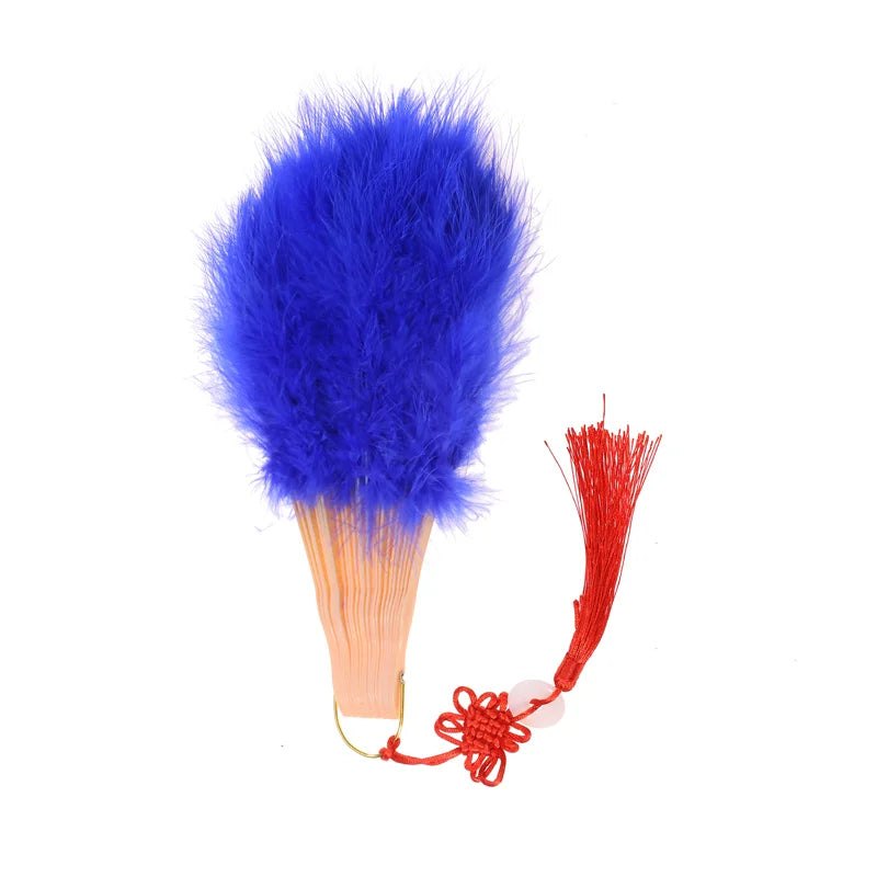 1920s Peacock Feather Folding Fan – Great Gatsby Party, Dance & Wedding Show Accessory