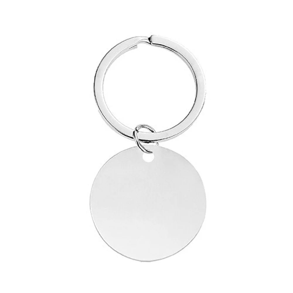 Free Personalized Custom Metal Keychain Stainless Steel Keyring Engraved Name Keychain
