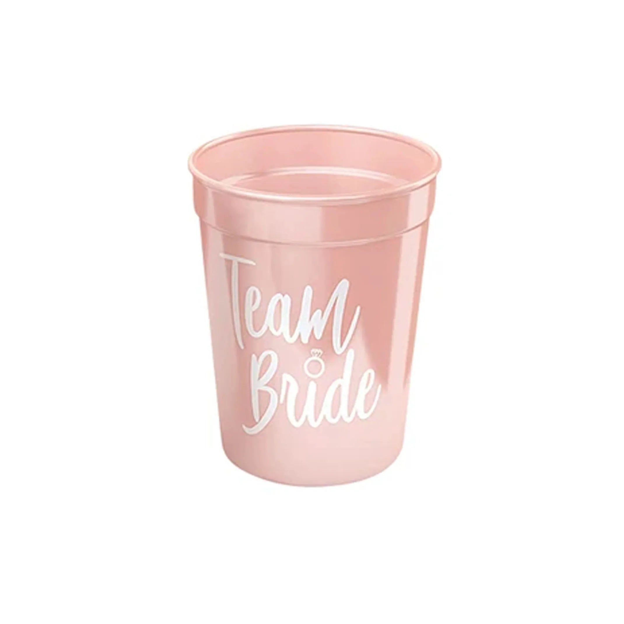 Team Bride & Bride Plastic Cups – Bachelorette Party & Bridal Shower Drinkware Set