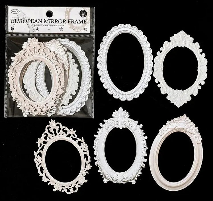 European Vintage Frame Cardstock Set – Retro DIY Paper Craft Collection