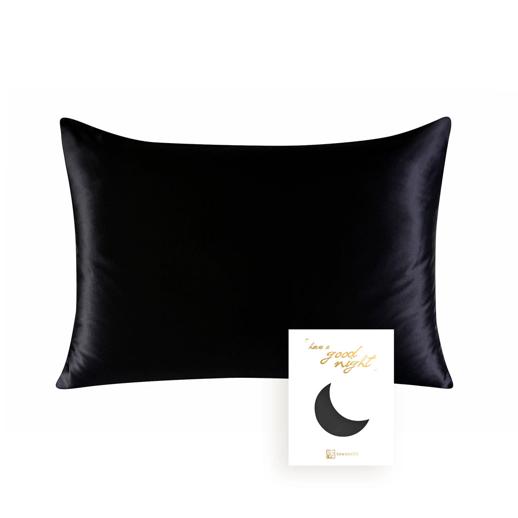 Luxury 100% Mulberry Silk Pillowcase – 19 Momme, Hidden Zipper, Both Sides Real Silk, Queen & King Sizes
