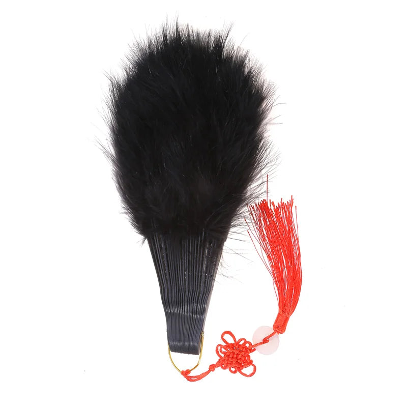1920s Peacock Feather Folding Fan – Great Gatsby Party, Dance & Wedding Show Accessory