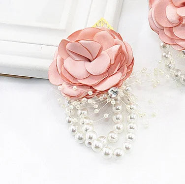 Elegant Rose Wrist Corsage & Boutonniere – Perfect for Weddings, Proms & Formal Events