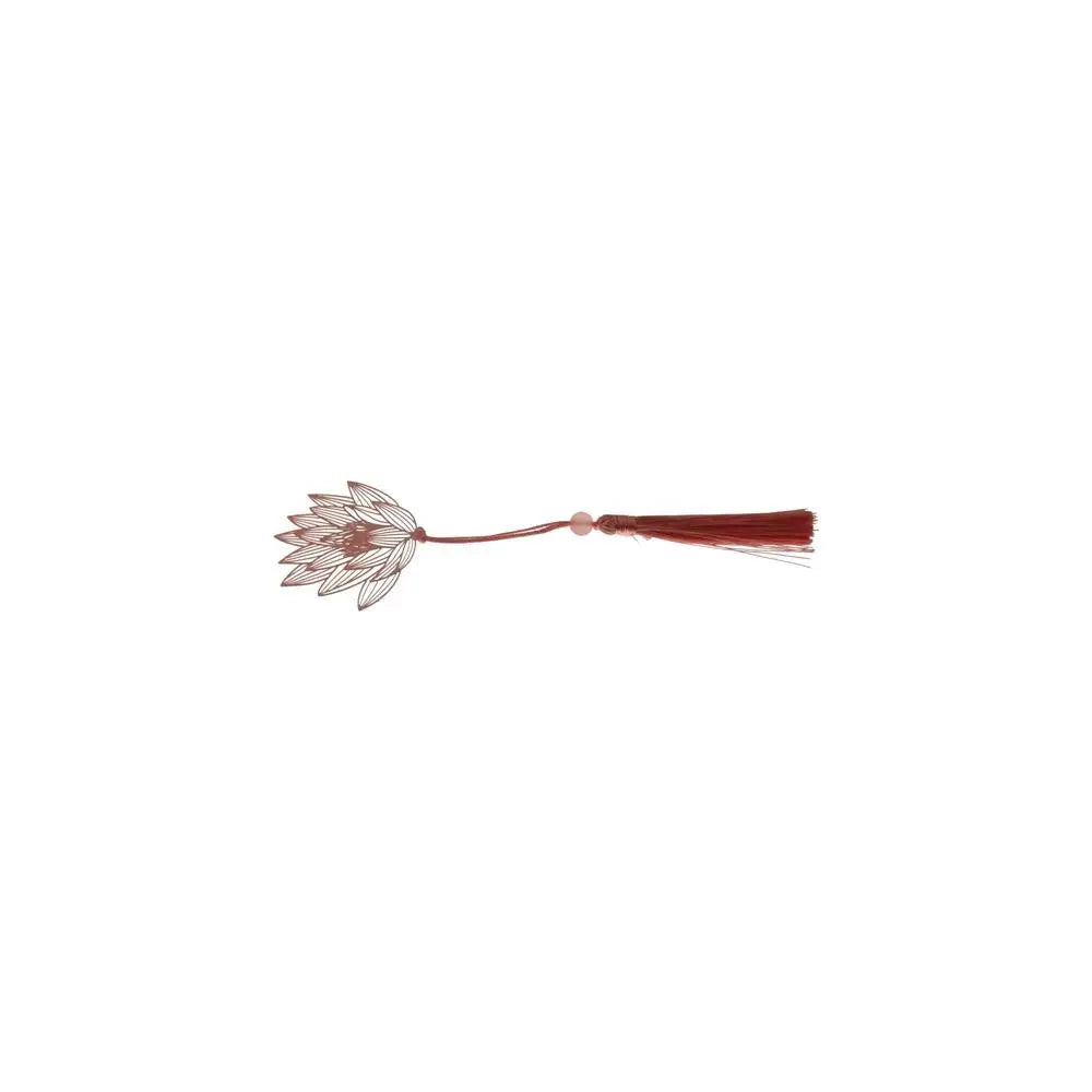 Elegant Metal Bookmark with Tassel – Hollow Leaf & Flower Design for Readers and Gift Lovers