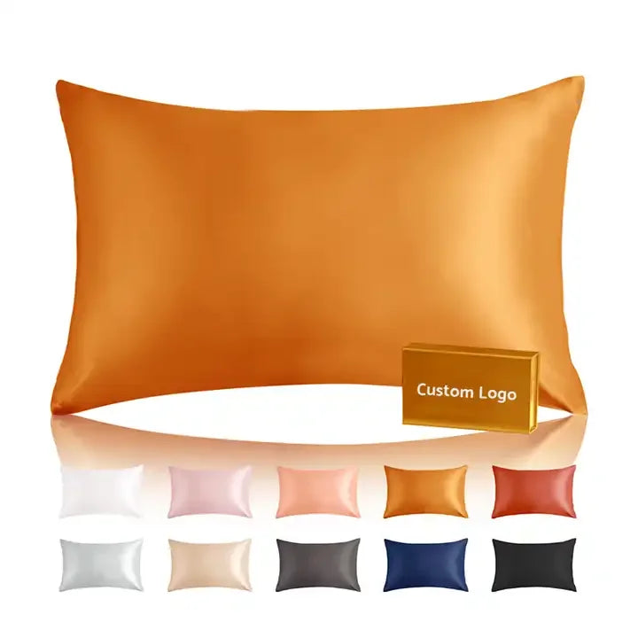 Luxury 100% Mulberry Silk Pillowcase – 19 Momme, Hidden Zipper, Both Sides Real Silk, Queen & King Sizes
