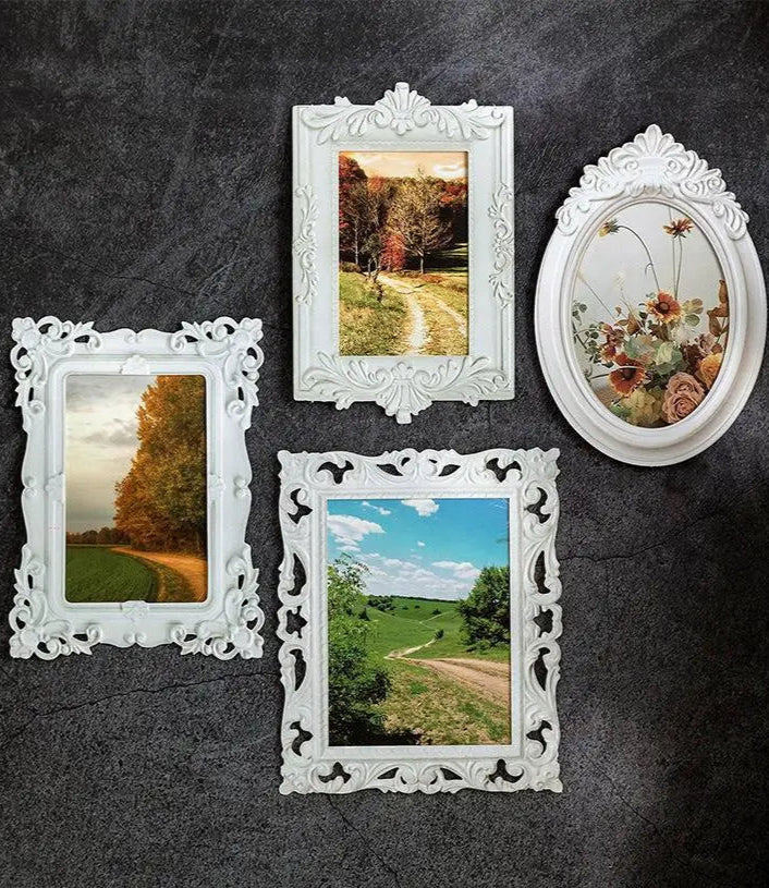 European Vintage Frame Cardstock Set – Retro DIY Paper Craft Collection