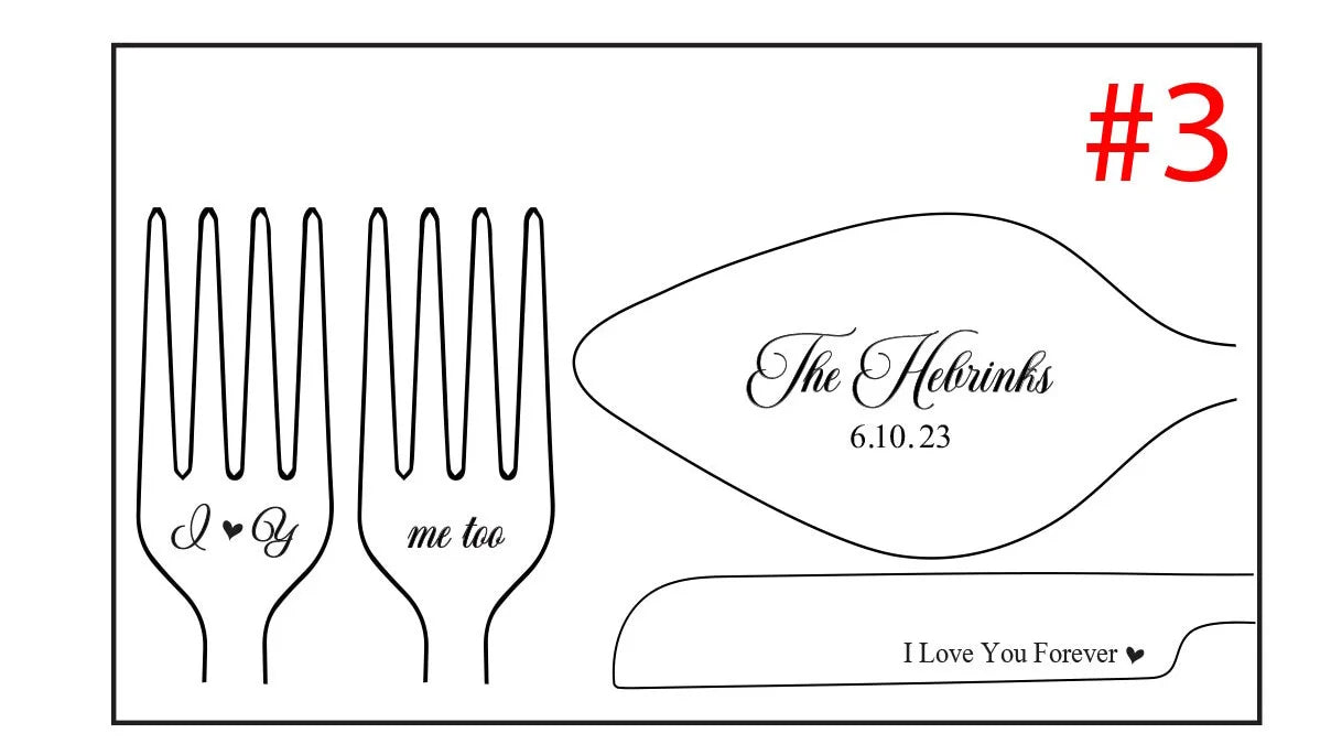 Personalized Wedding Cake Cutting Set – Custom Engraved Knife, Shovel & Fork Gift for Weddings, Anniversaries & Bridal Showers