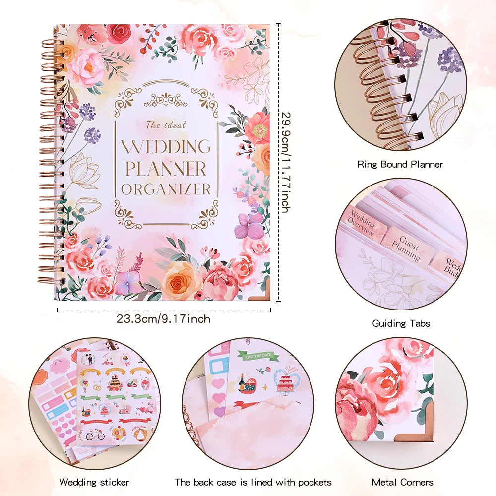Your Perfect Day Wedding Planner – 132-Page Bride’s Organizer Journal with Budget Tips & Checklists