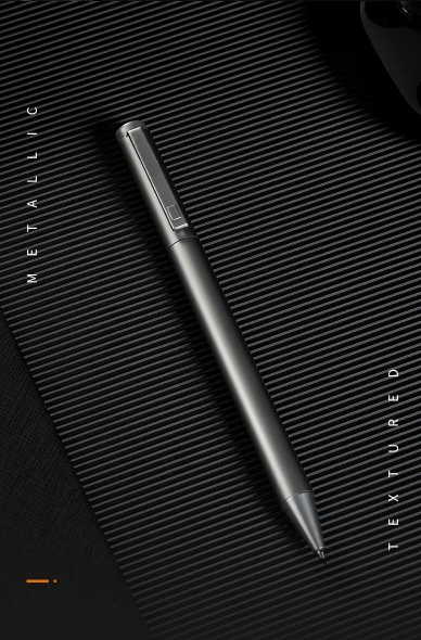 Xiaomi DELI Metal Sign Pen 0.5mm Gel Ink Pens Golden Silver Color Metallic Writing Pen Office Supplies