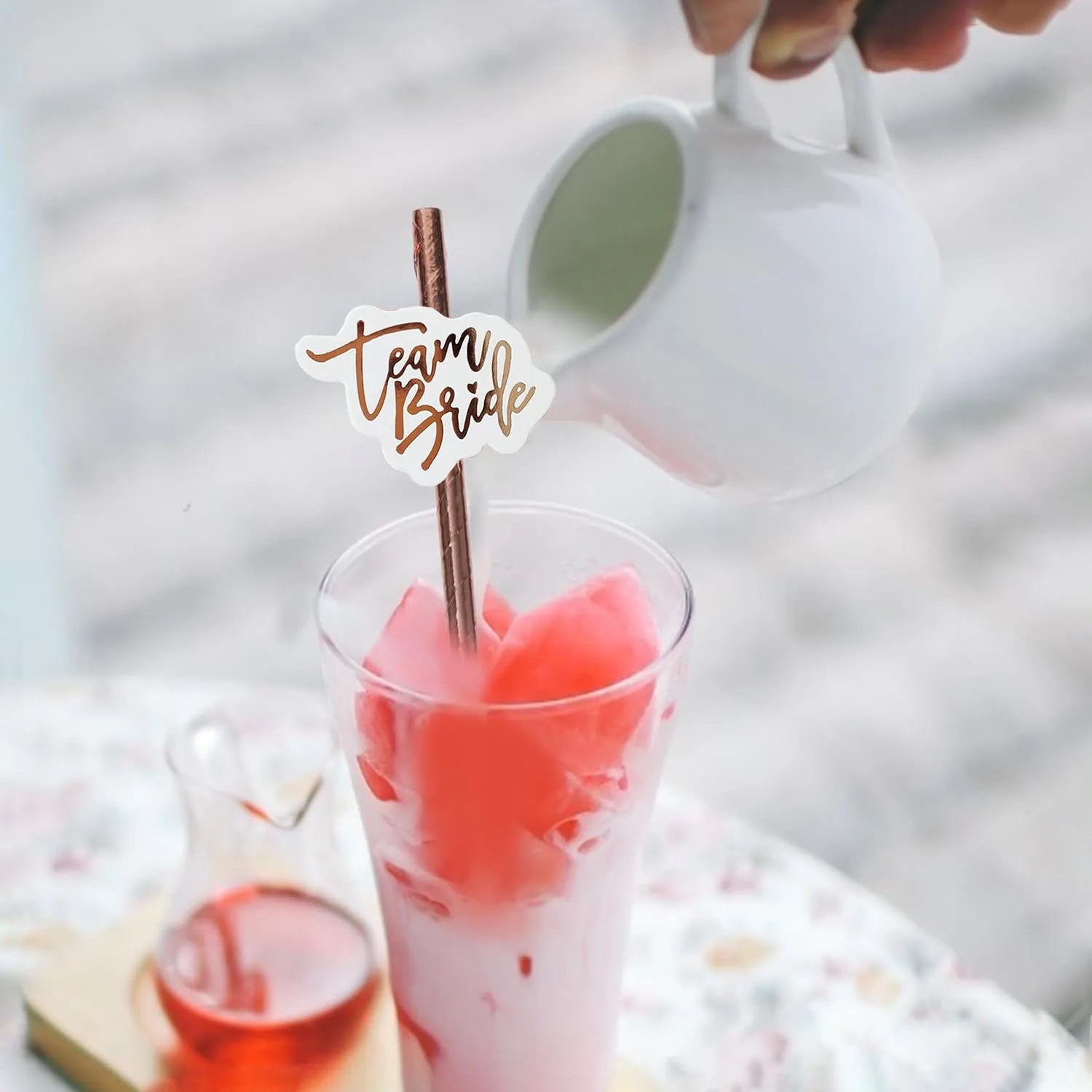Team Bride & Bride Plastic Cups – Bachelorette Party & Bridal Shower Drinkware Set